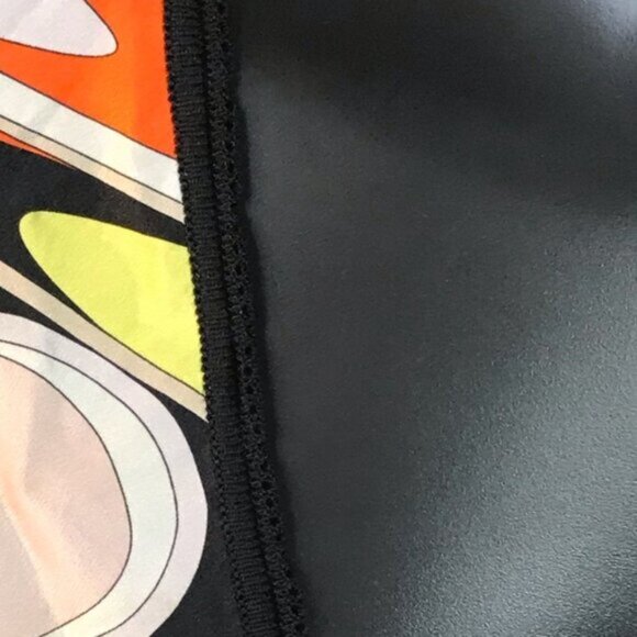 EMILIO PUCCI Silk Graphic Abstract Print Tie Front Cardigan Knit Sweater Top 8 - Picture 14 of 16